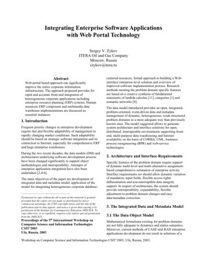 PDF-Dokumentendeckel - Integration von Unternehmenssoftwareanwendungen mit Webportal-Technologie: Ein modellgetriebener Ansatz